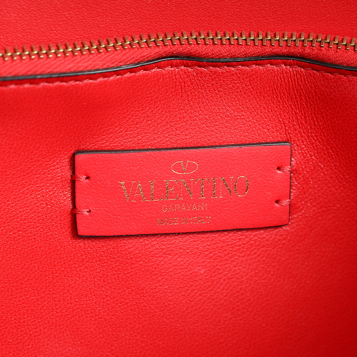 Valentino Black Vlock Flap Chain Shoulder Bag