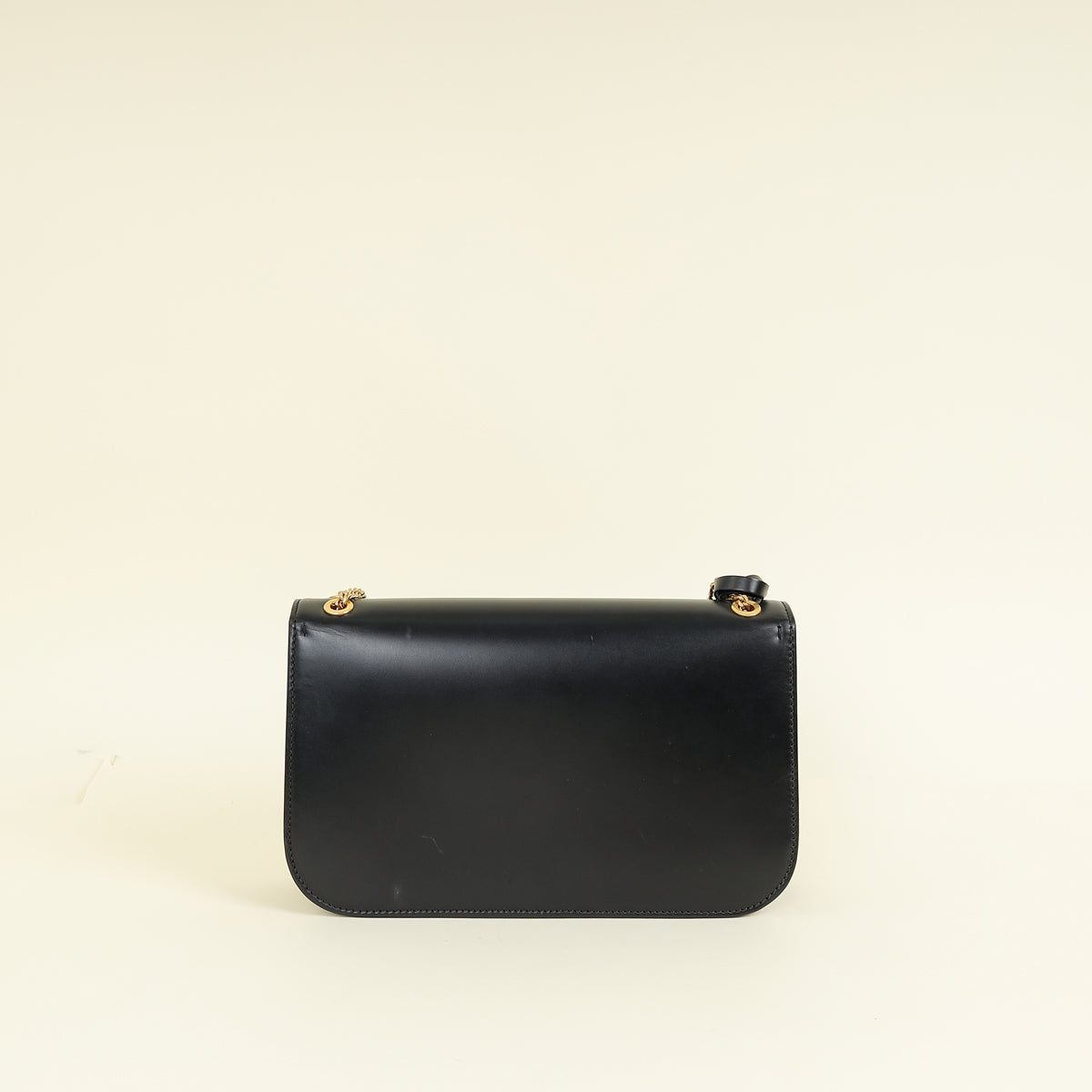 Valentino Black Vlock Flap Chain Shoulder Bag