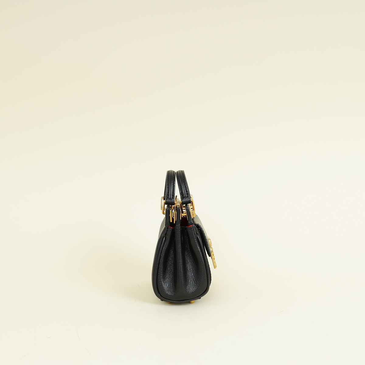 Valentino Black Micro Rockstud Alcove Bag