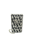 Valentino Tricolor Vlogo Toile Iconographe Phone Bag