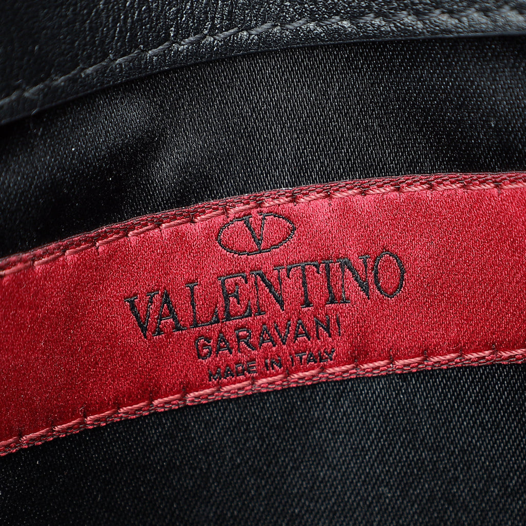 Valentino Black Rockstud Chain Pouch