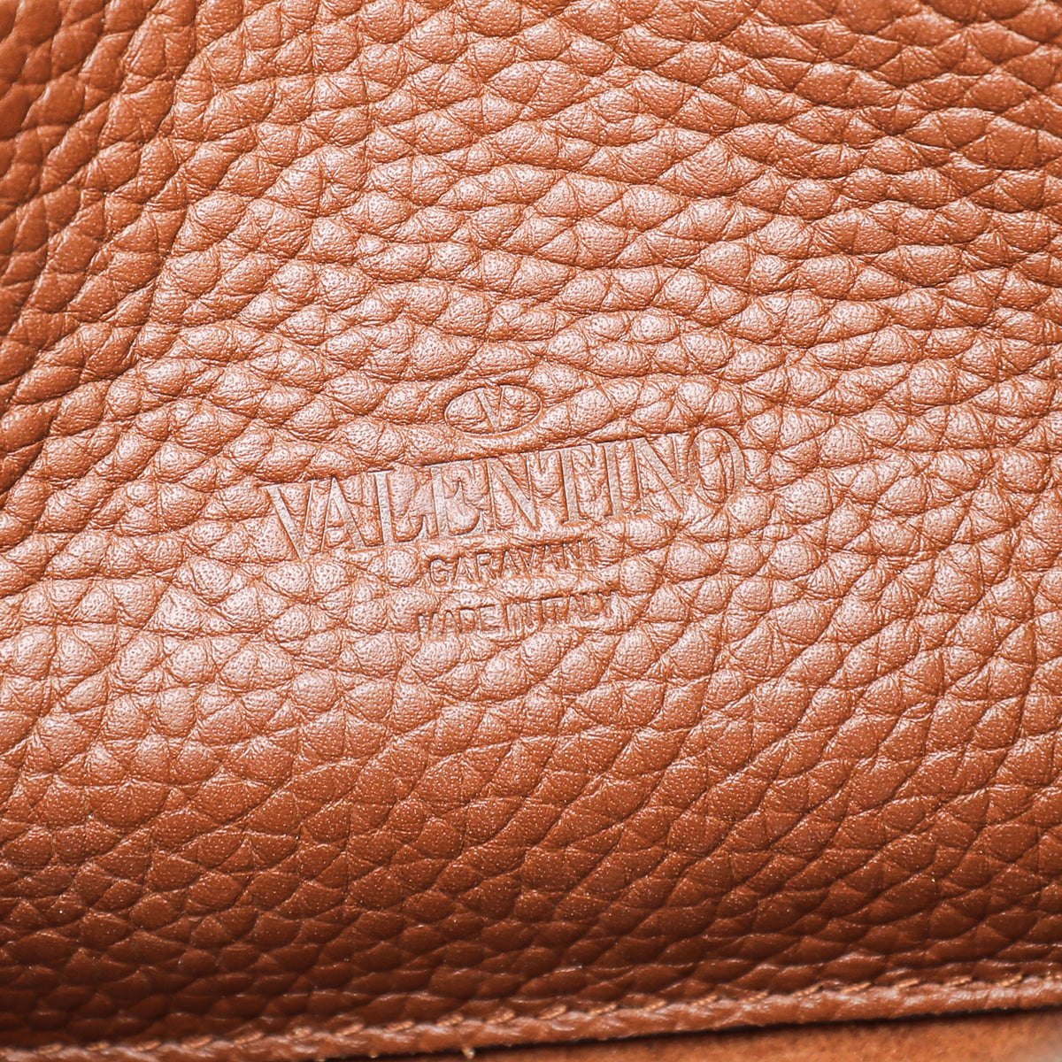 Valentino Brown Rockstud  Flap Small Crossbody Bag
