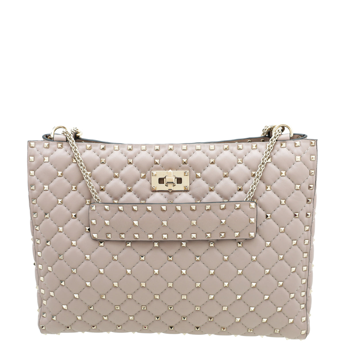 Valentino Poudre Spike Rockstud Nappa Tote Bag