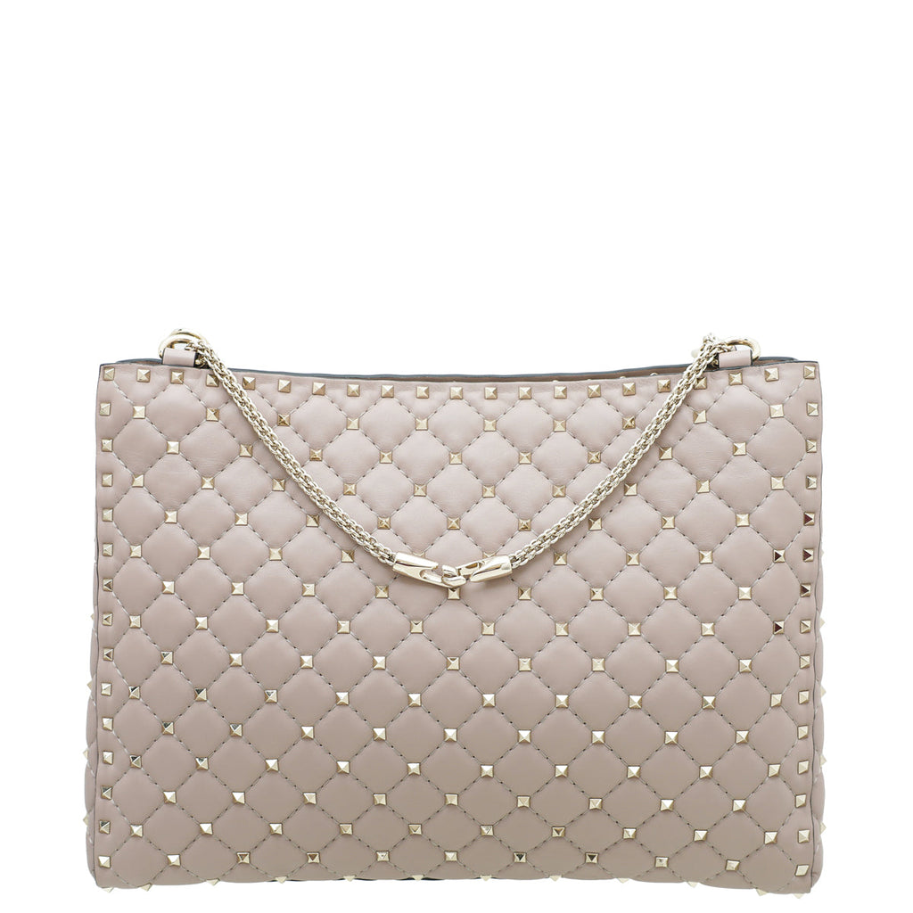 Valentino Poudre Spike Rockstud Nappa Tote Bag
