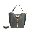 Valentino Dark Grey Vlogo Top Handle Tote Large Bag