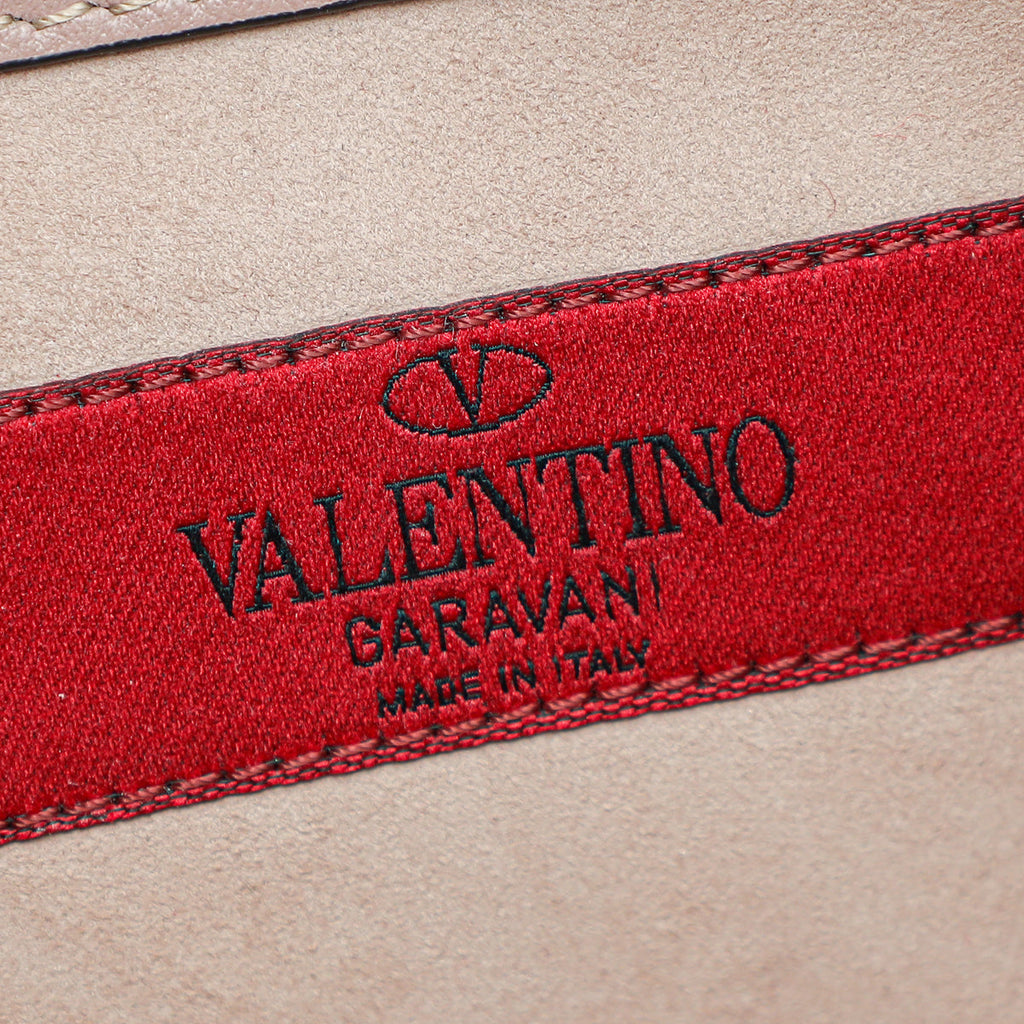 Valentino Poudre Glam Lock Beads and Sequins Embellished Small Flap Bag
