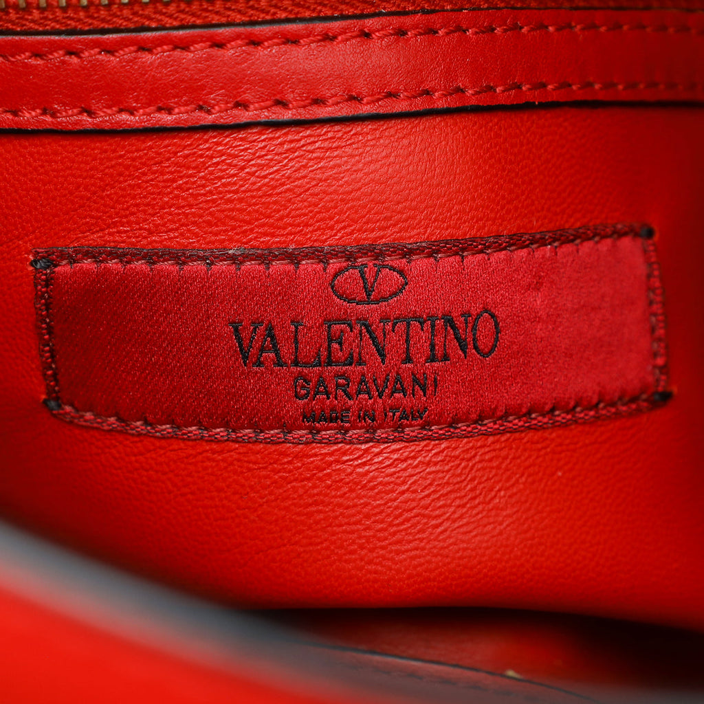 Valentino Red My Rockstud Single Handle Small Bag