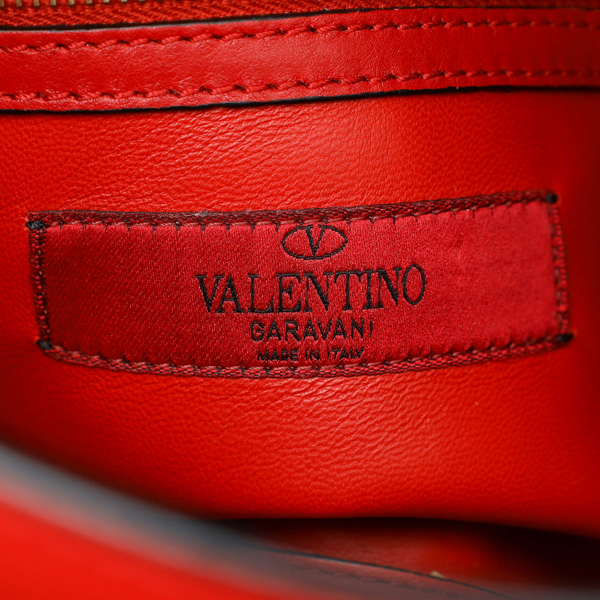 Valentino Red My Rockstud Single Handle Small Bag