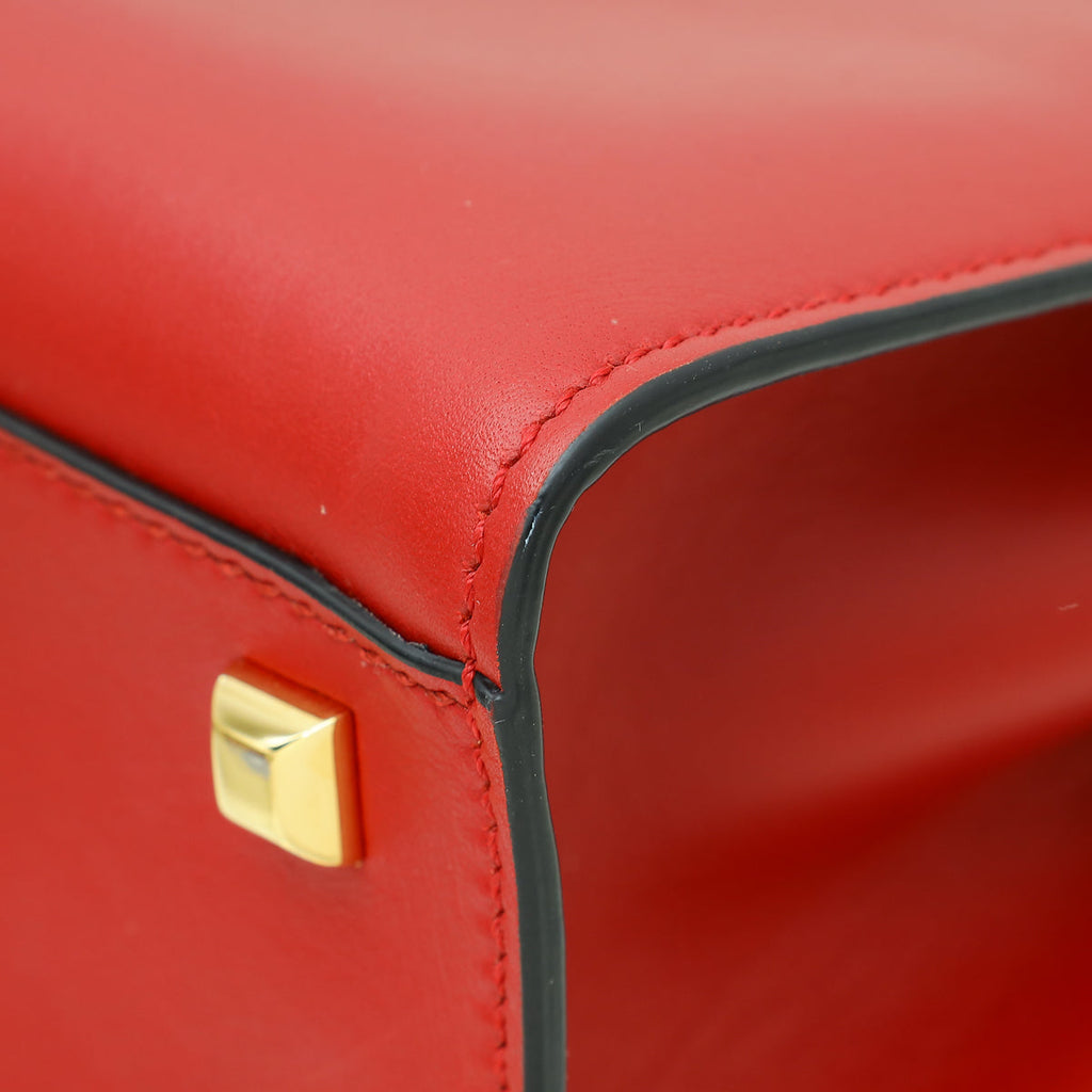 Valentino Red My Rockstud Single Handle Small Bag