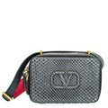 Valentino Dark Grey Python VLogo Box Small Bag