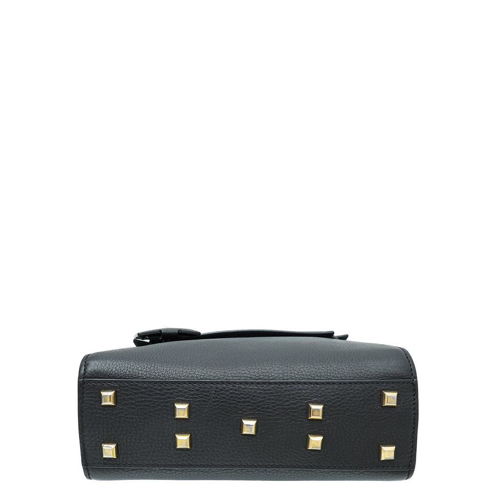 Valentino Black My Rockstud Single Handle Medium Bag