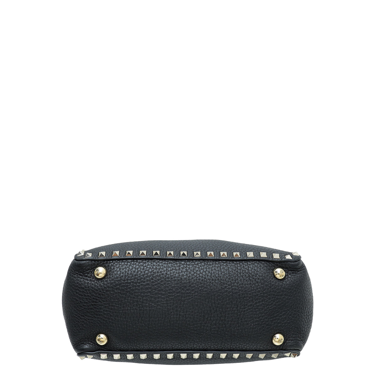 Valentino Black Rockstud Small Tote Medium Bag