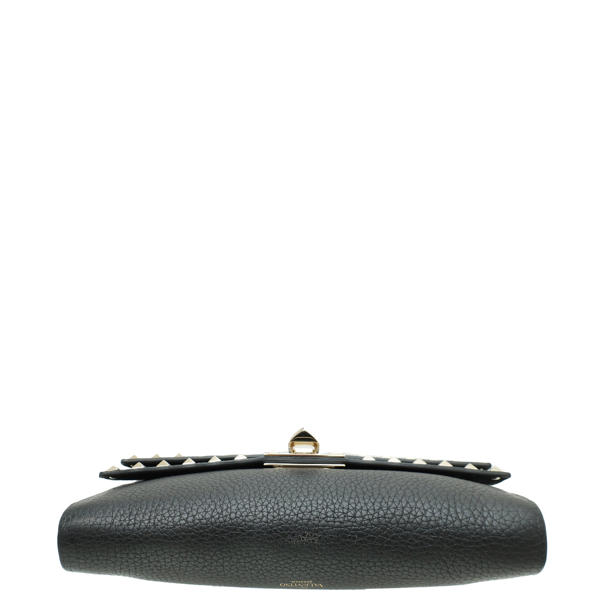 Valentino Black Rockstud Double Flap Crossbody Bag