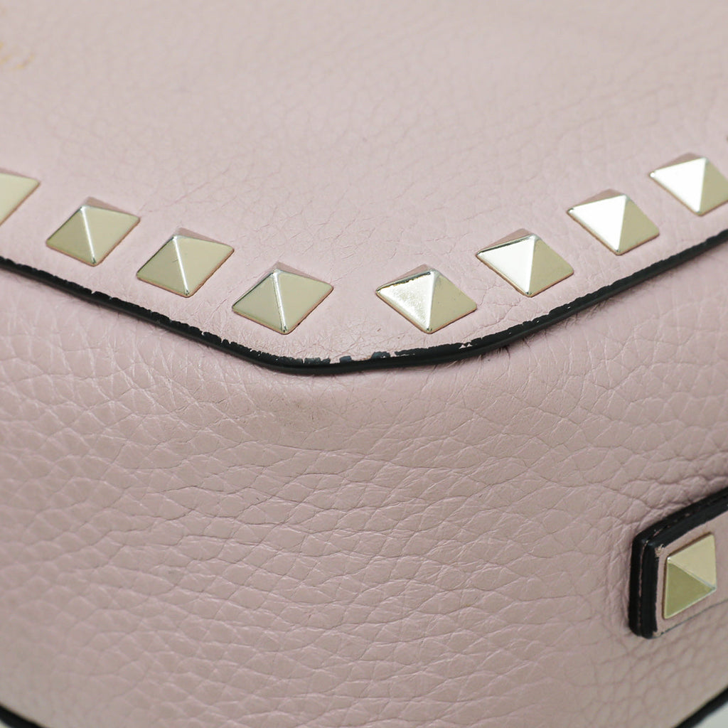 Valentino Light Pink Rockstud Camera Bag