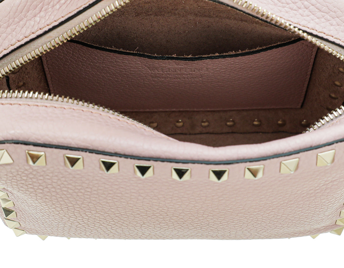Valentino Light Pink Rockstud Camera Bag