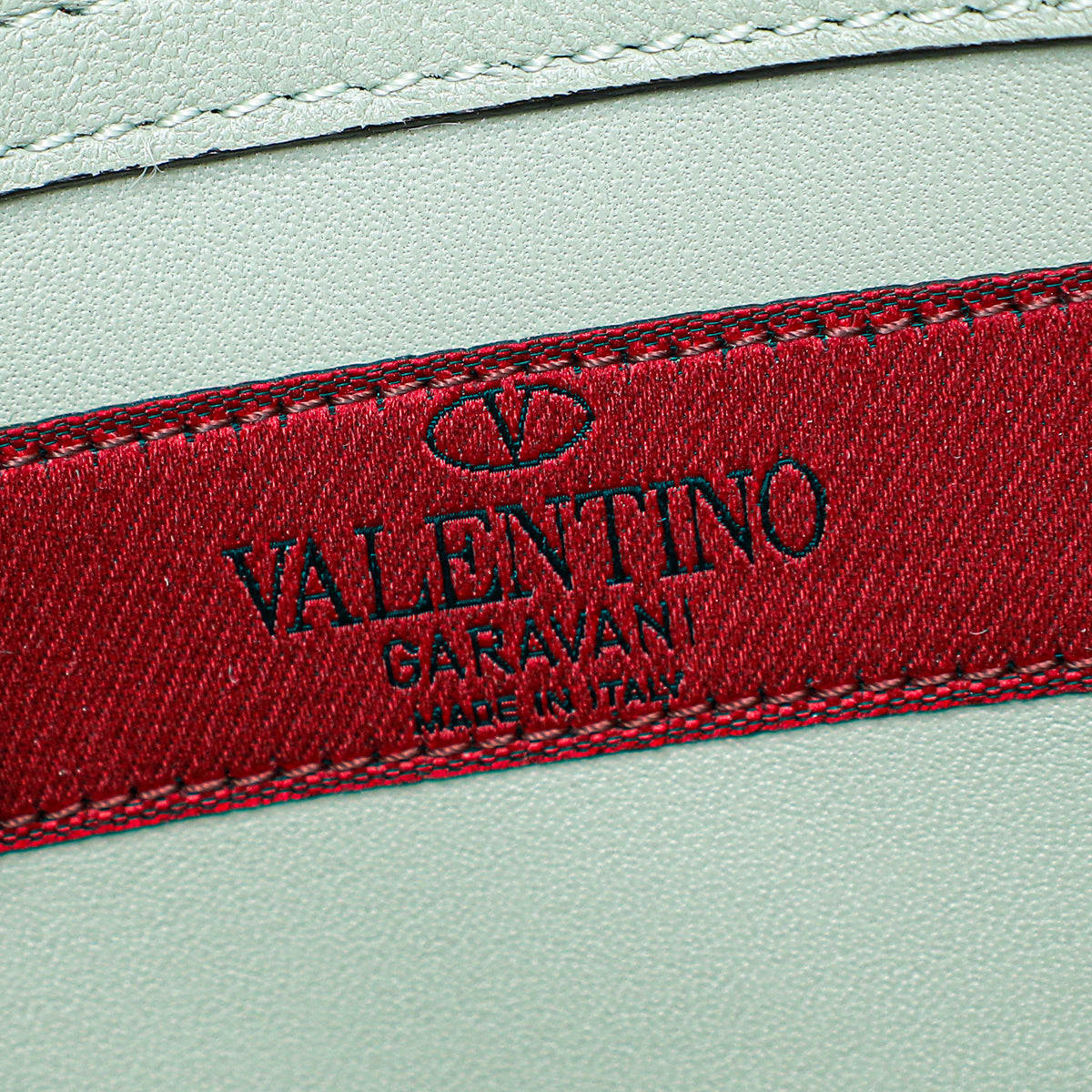 Valentino Mint Green Mink Fur Glamlock Small Bag