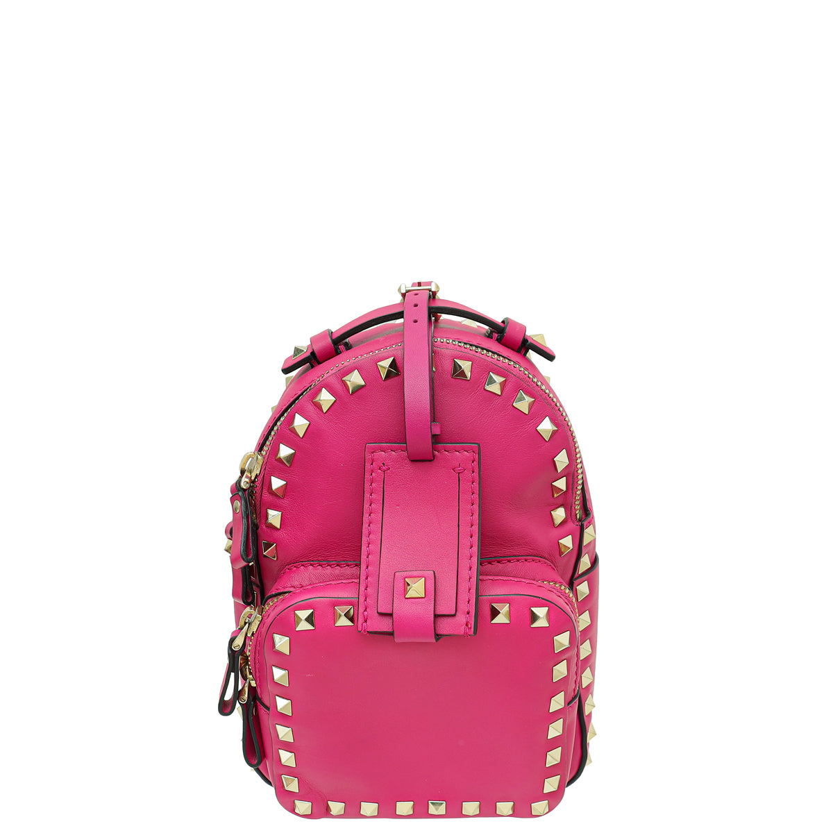 Valentino Dark Fuschia Rockstud Mini Backpack Bag