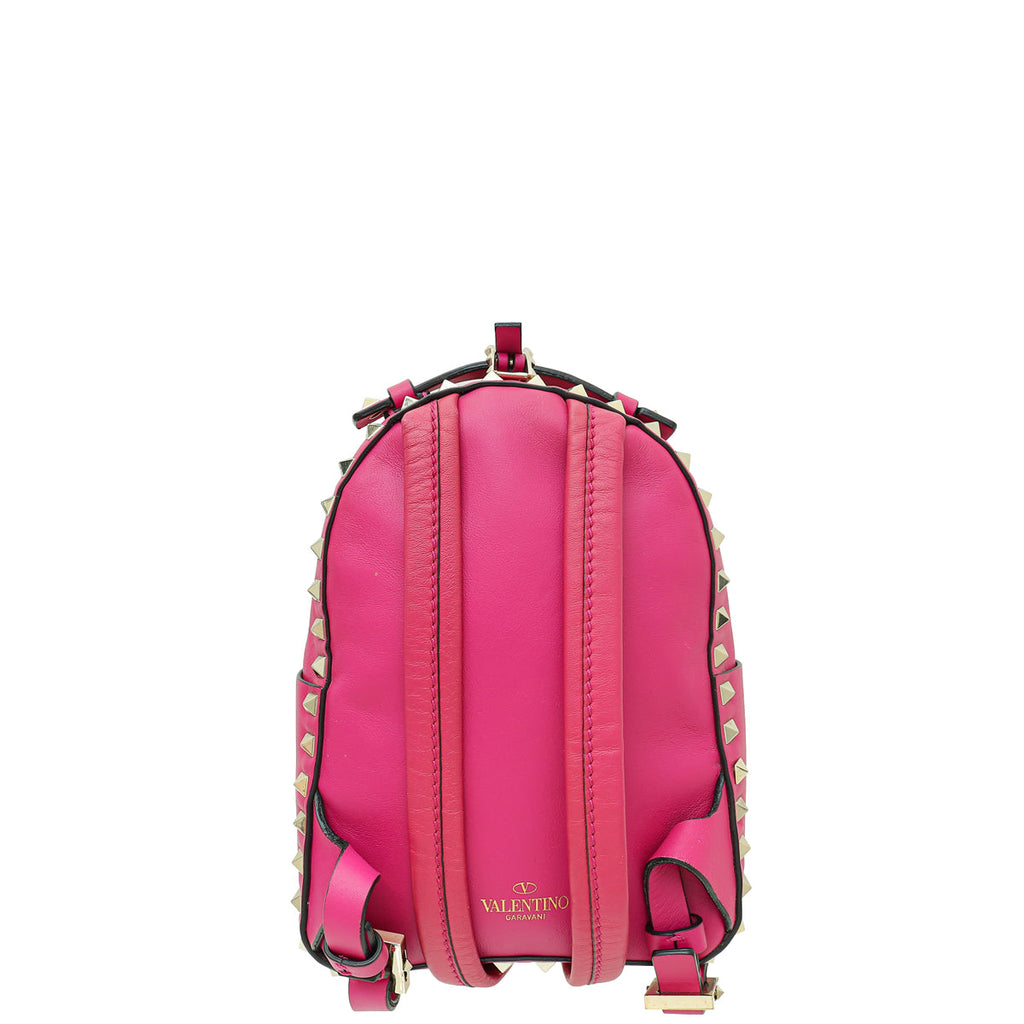 Valentino Dark Fuschia Rockstud Mini Backpack Bag