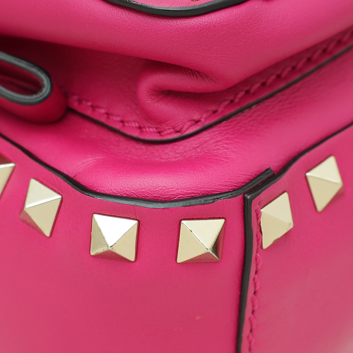 Valentino Dark Fuschia Rockstud Mini Backpack Bag