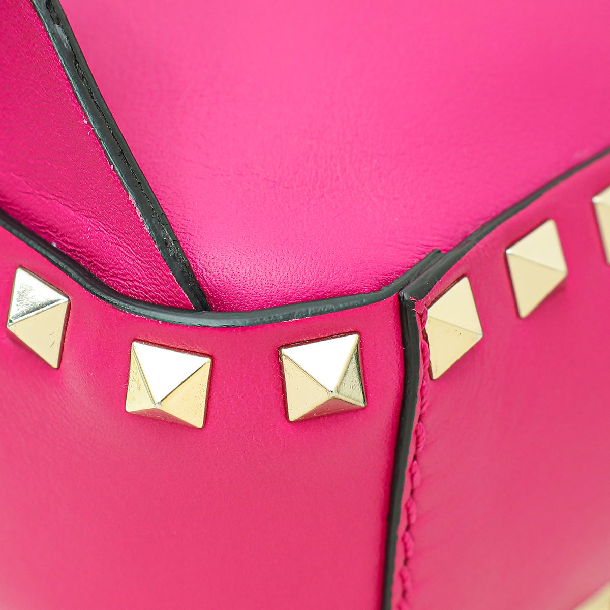 Valentino Dark Fuschia Rockstud Mini Backpack Bag
