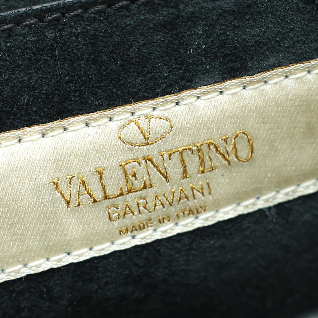 Valentino Black B-Rockstud Beaded Micro Shoulder Bag