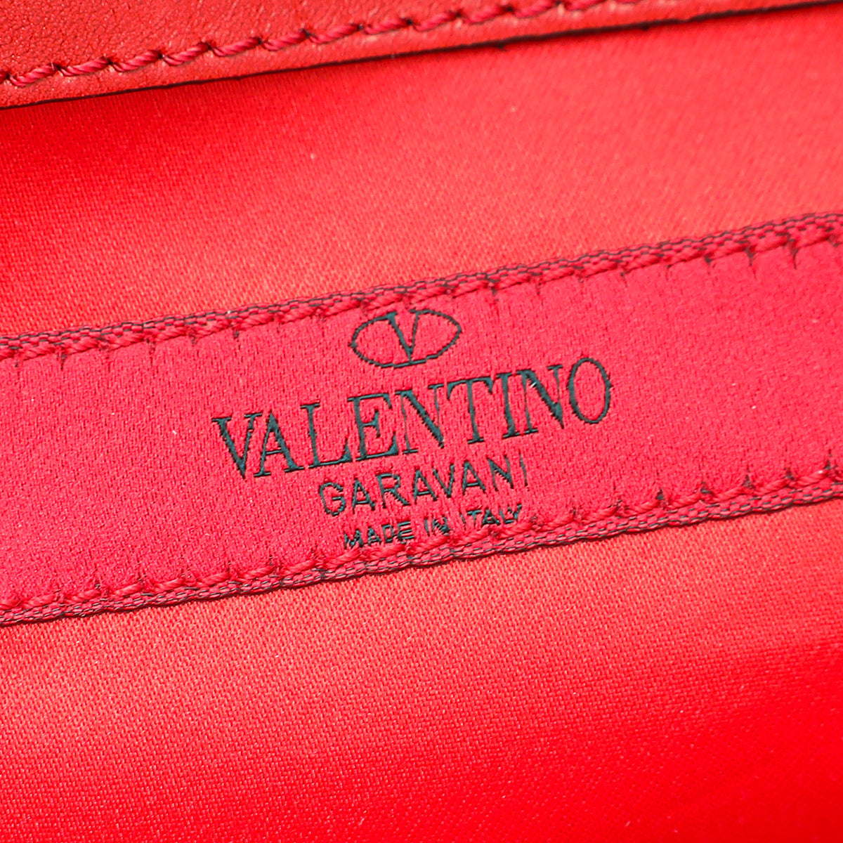Valentino Red Rockstud Bow Satchel Bag
