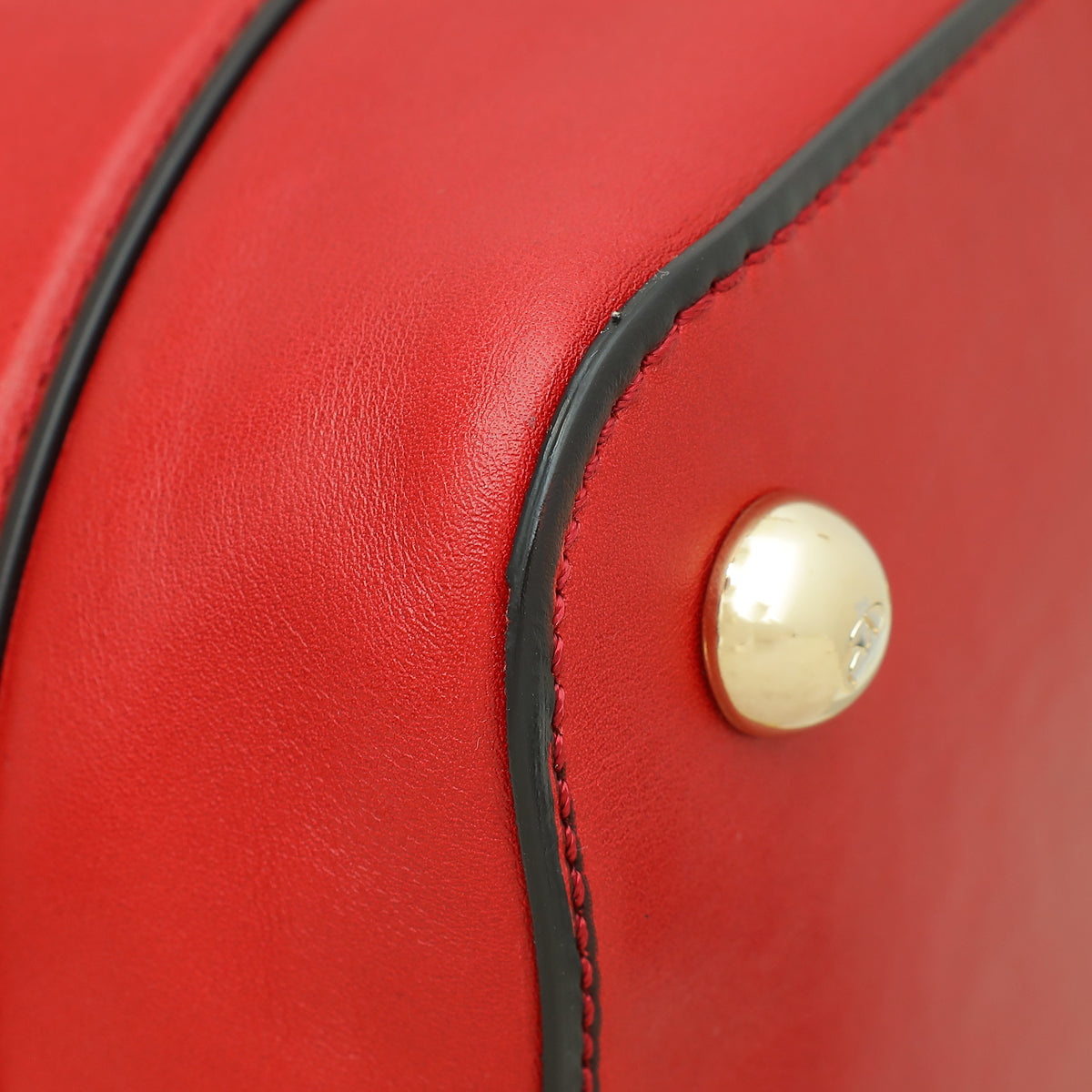 Valentino Red Rockstud Bow Satchel Bag