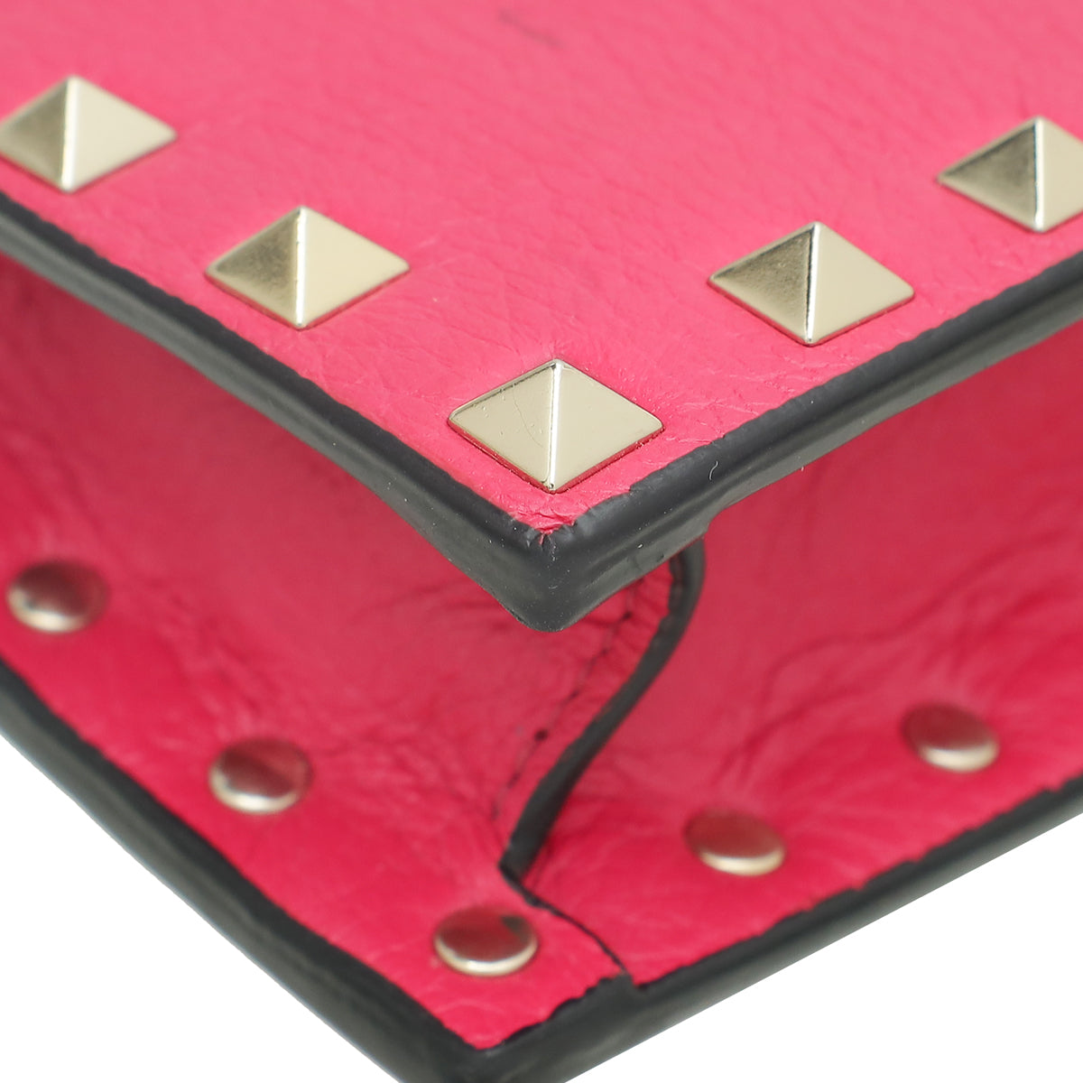 Valentino Fuchsia Rockstud Envelope Chain Crossbody Bag