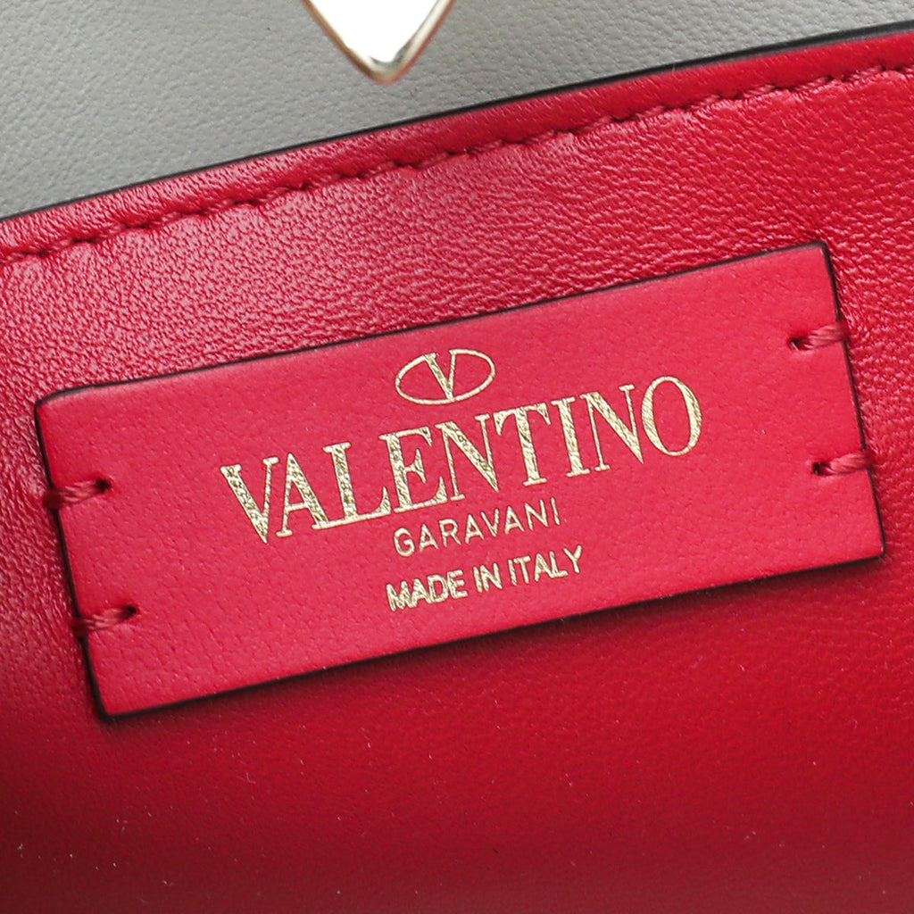 Valentino Natural Python Rockstud Chain Clutch