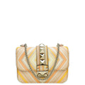 Valentino Apricot Multicolor Native Couture Rockstud Glam Lock Mini Bag