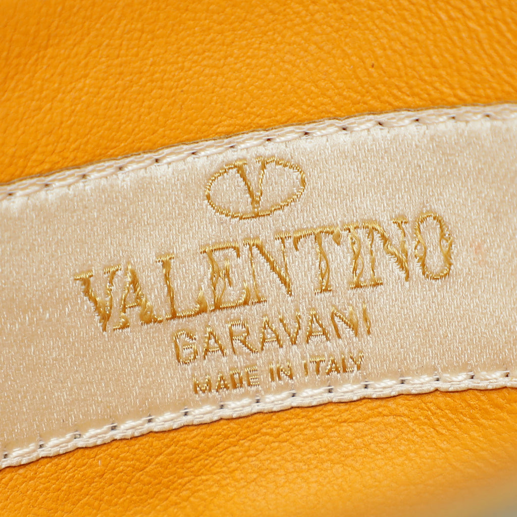 Valentino Apricot Multicolor Native Couture Rockstud Glam Lock Mini Bag