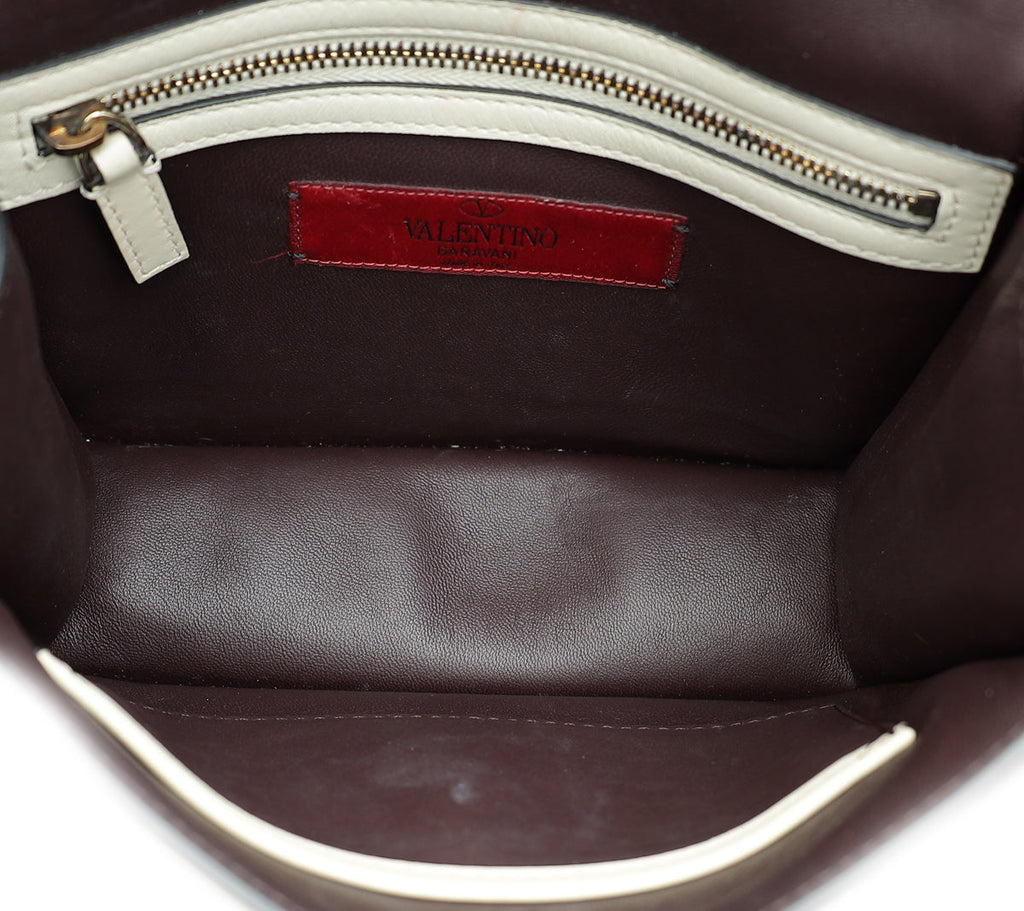 Valentino Multicolor Colorblock Rockstud Glam Lock Bag