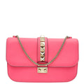 Valentino Hot Pink Glam Lock Medium Flap Bag