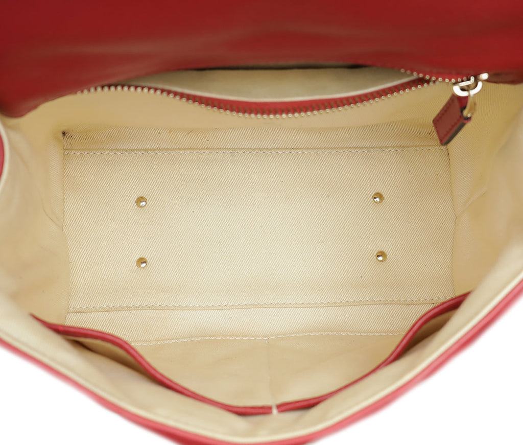 Valentino Red Candystud Top Handle Medium Bag