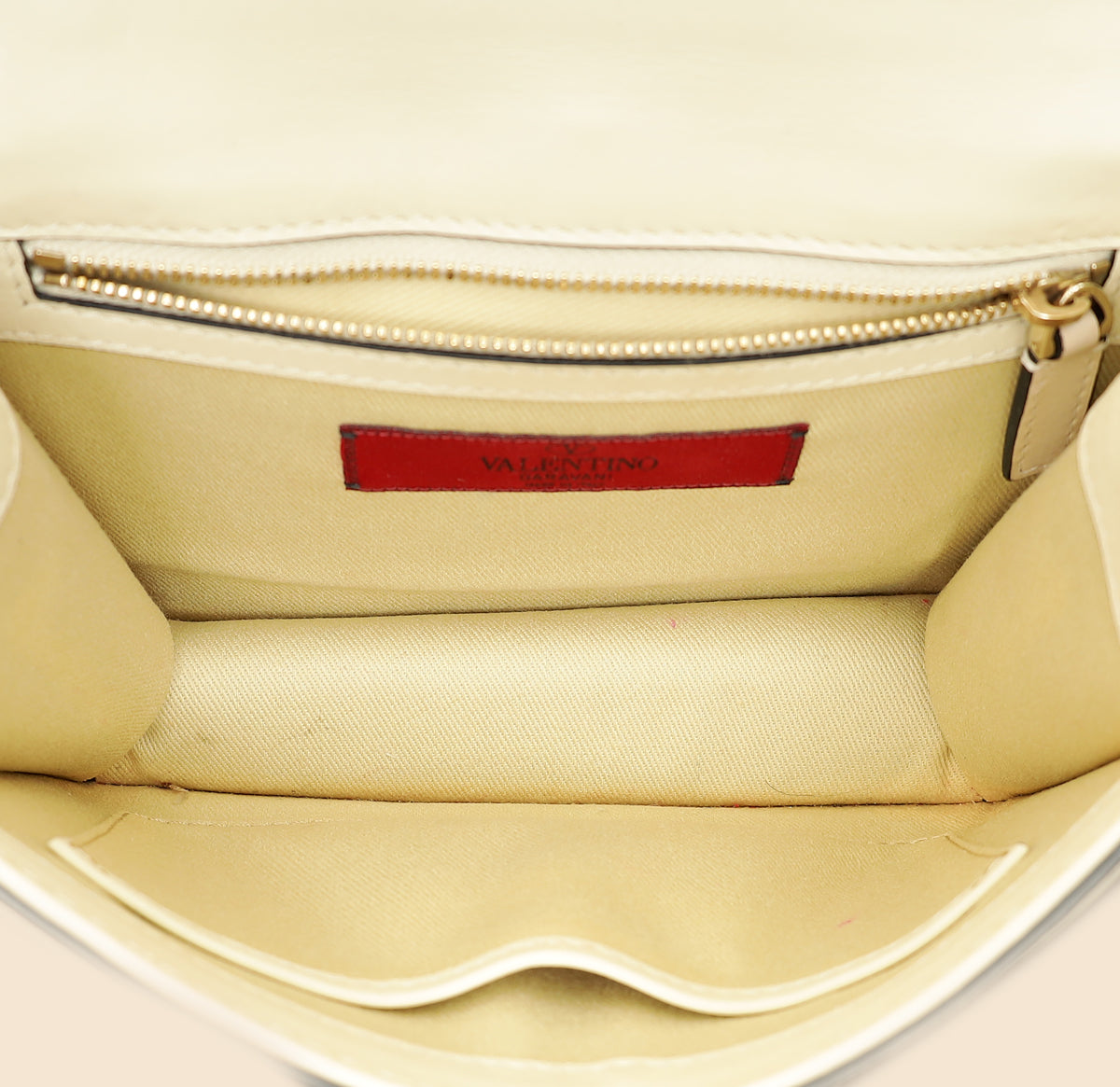 Valentino Bicolor Rockstud Glam Lock Chain Small Bag