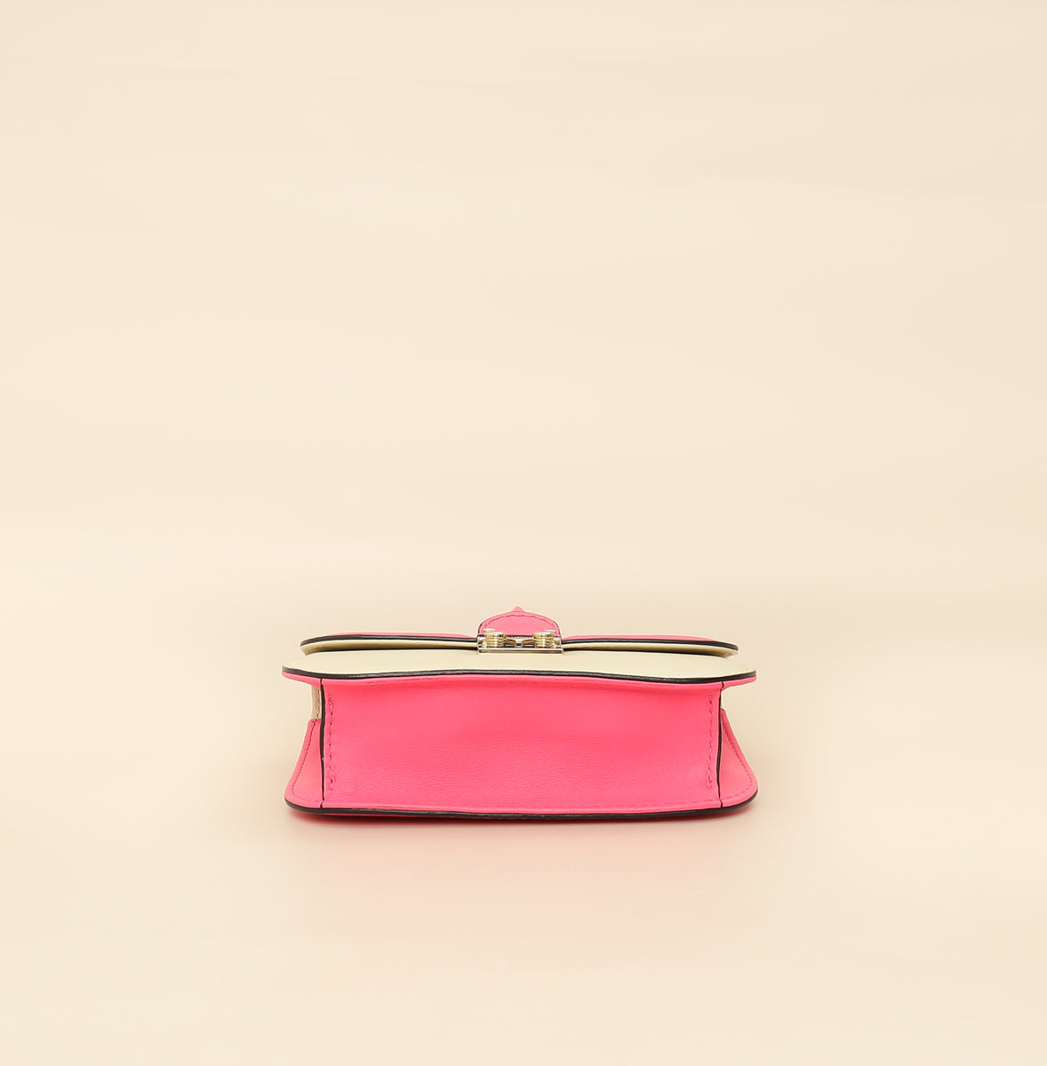 Valentino Bicolor Rockstud Glam Lock Chain Small Bag