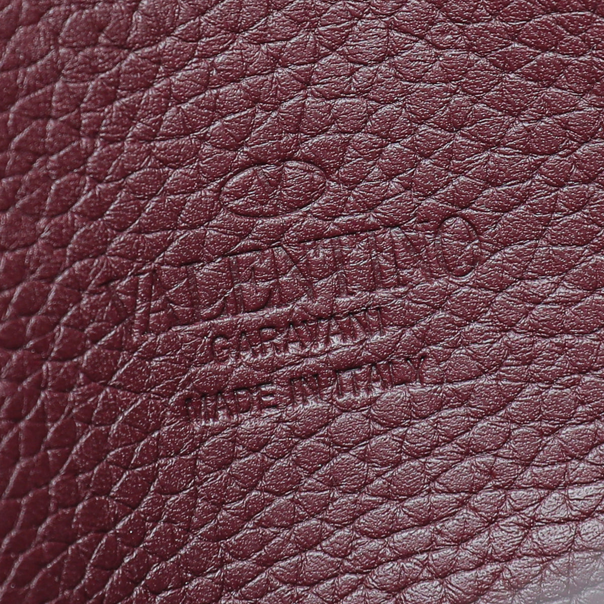 Valentino Burgundy Rockstud Flap Small Crossbody Bag