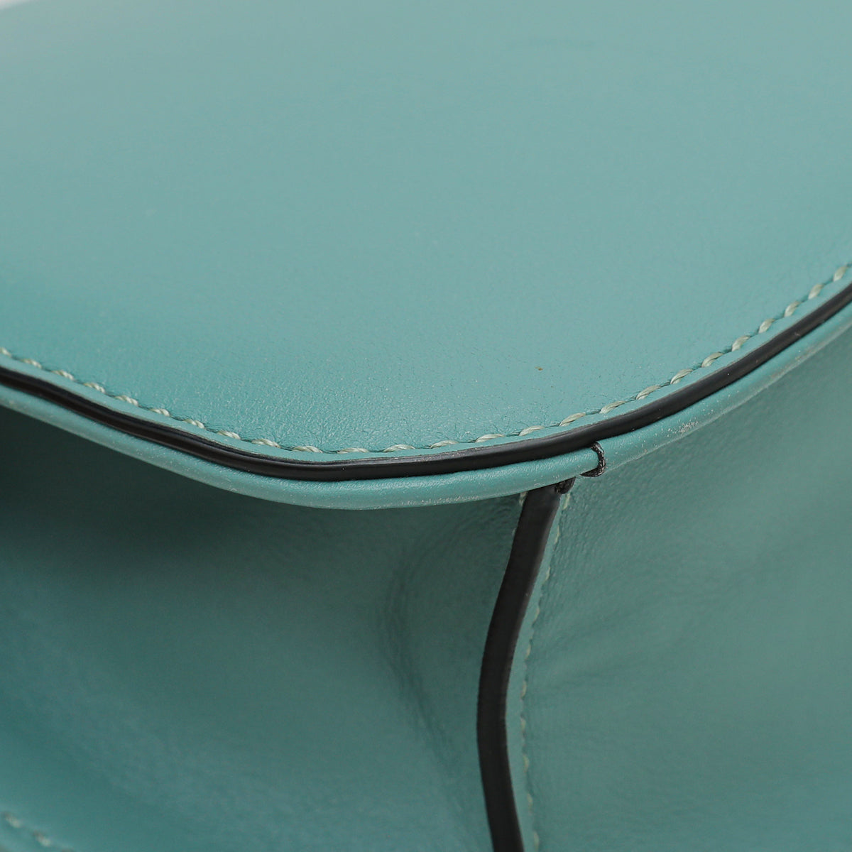 Valentino Aqua Green Glamlock Rockstud Medium Flap Chain Bag