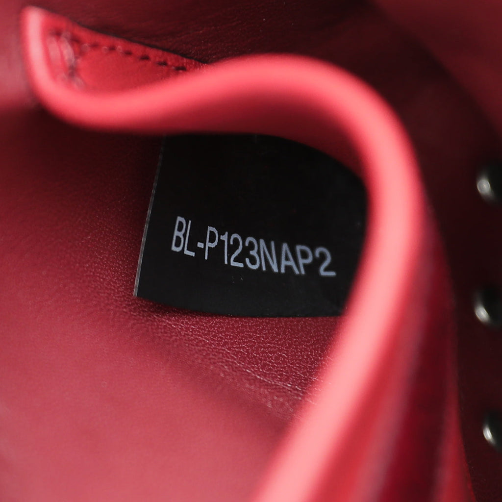 Valentino Burgundy Rockstud Spike Small Chain Bag