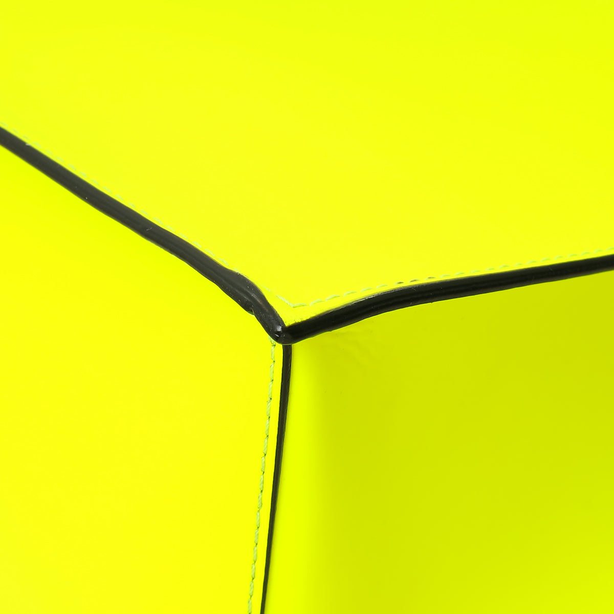 Valentino Neon Yellow VLogo Print Tote Bag