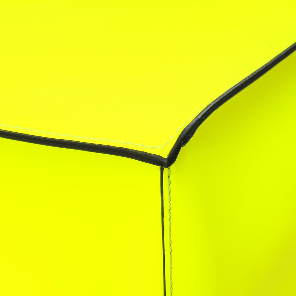 Valentino Neon Yellow VLogo Print Tote Bag