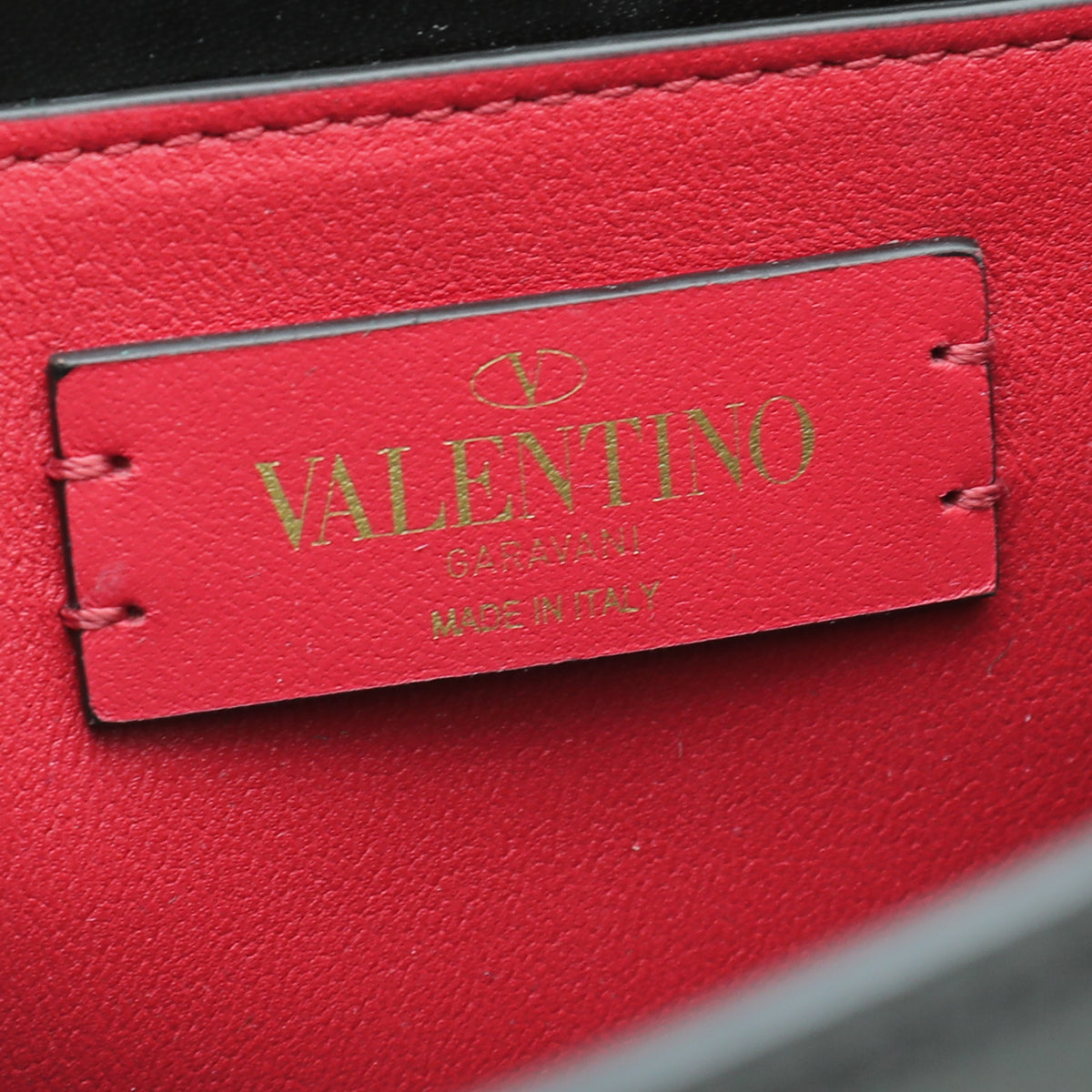Valentino Black VLOGO Small Flap Bag