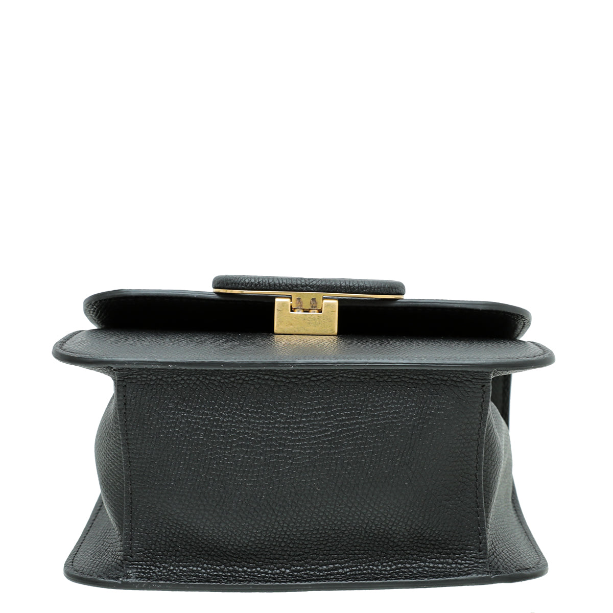 Valentino Black VLOGO Small Flap Bag