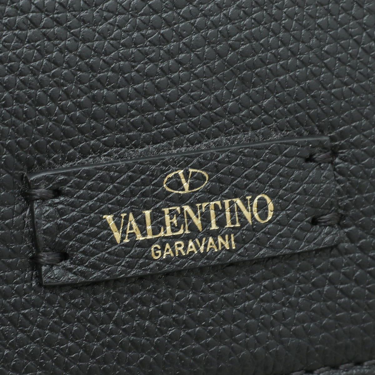 Valentino Black VLOGO Small Flap Bag