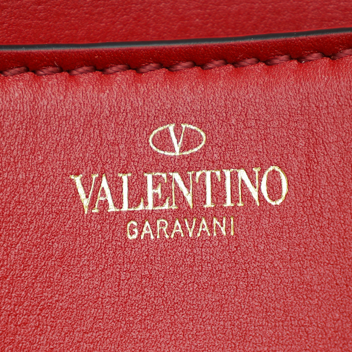 Valentino Red Vlogo Chain Shoulder Bag
