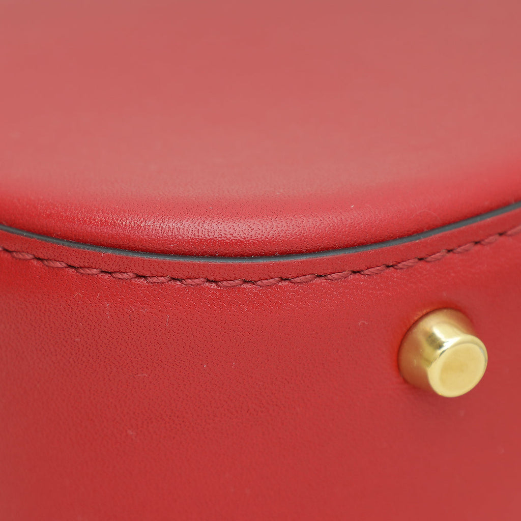 Valentino Red Vlogo Chain Shoulder Bag
