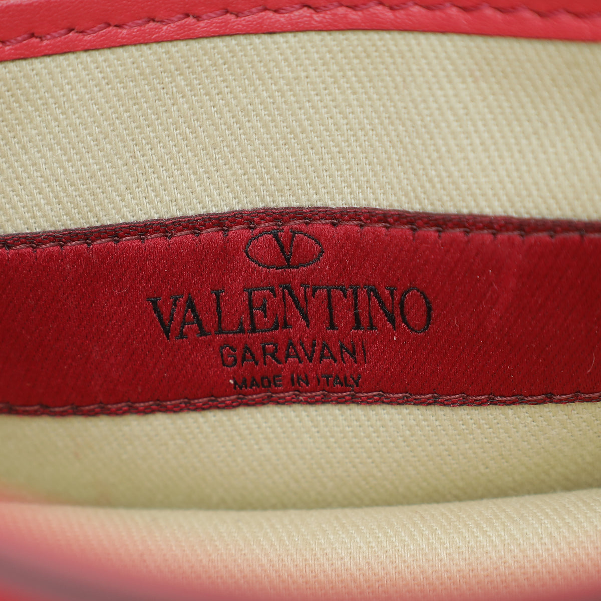 Valentino Red Glamlock Mini Chain Shoulder Bag