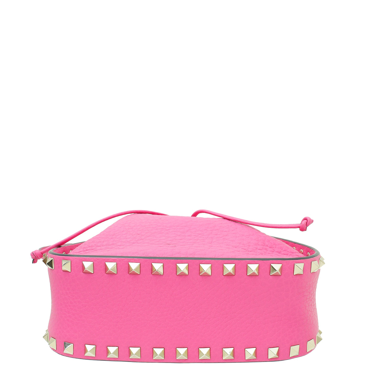 Valentino Fuchsia Rockstud Drawstring Crossbody Bag