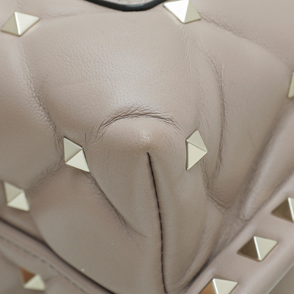 Valentino Poudre Nappa Candystud Top Handle Medium Bag