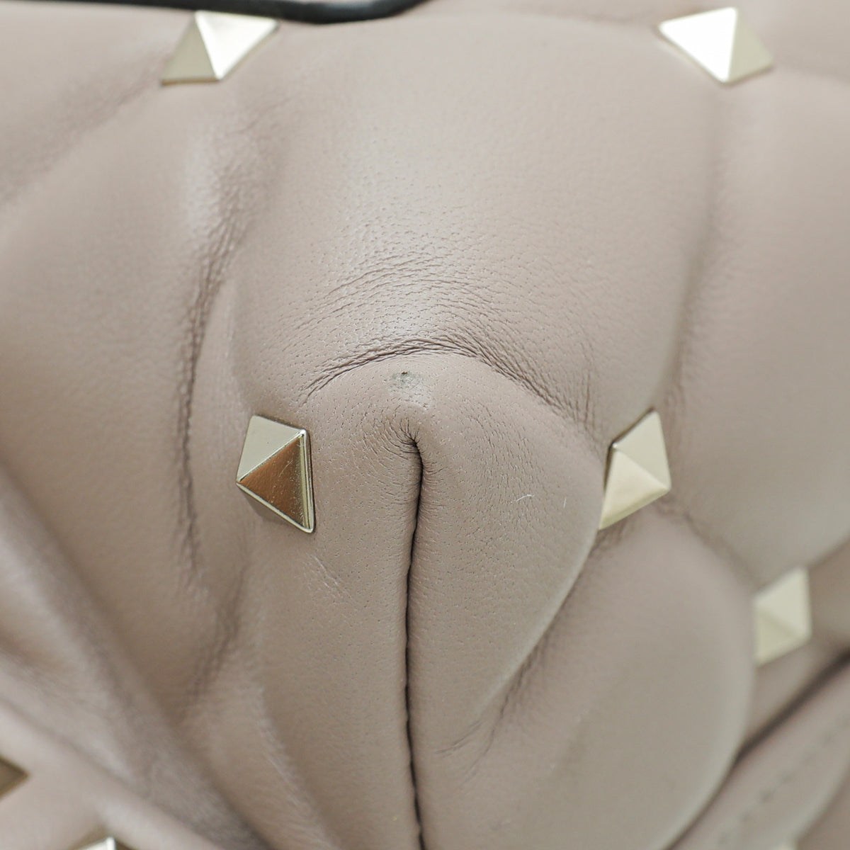 Valentino Poudre Nappa Candystud Top Handle Medium Bag